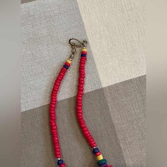 Vintage 90s Y2K Handmade Teacher Jewelry Set Schoolhouse Bus Necklace Earrings - Picture 13 of 13